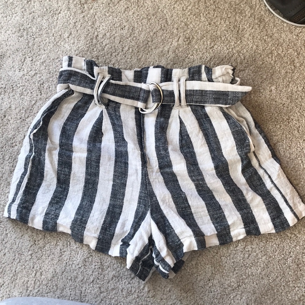 Patterned shorts.